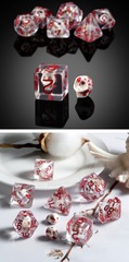 DAD131 Resin Dice Set (7pcs) [Bloody Skull]